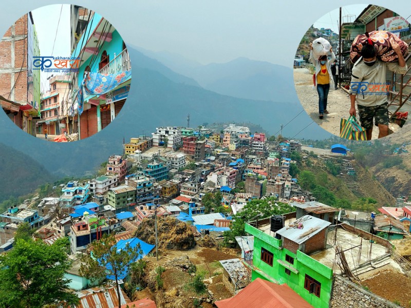 रूकुम पश्चिममा निषेधाज्ञाः पहिलो दिन (फोटो फिचर) 